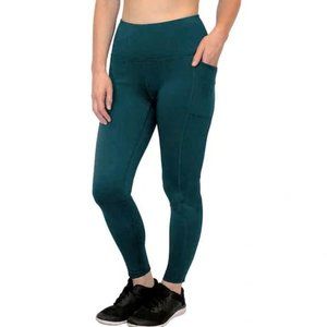 Spyder High Rise Fleece Lined Leggings Dark Green